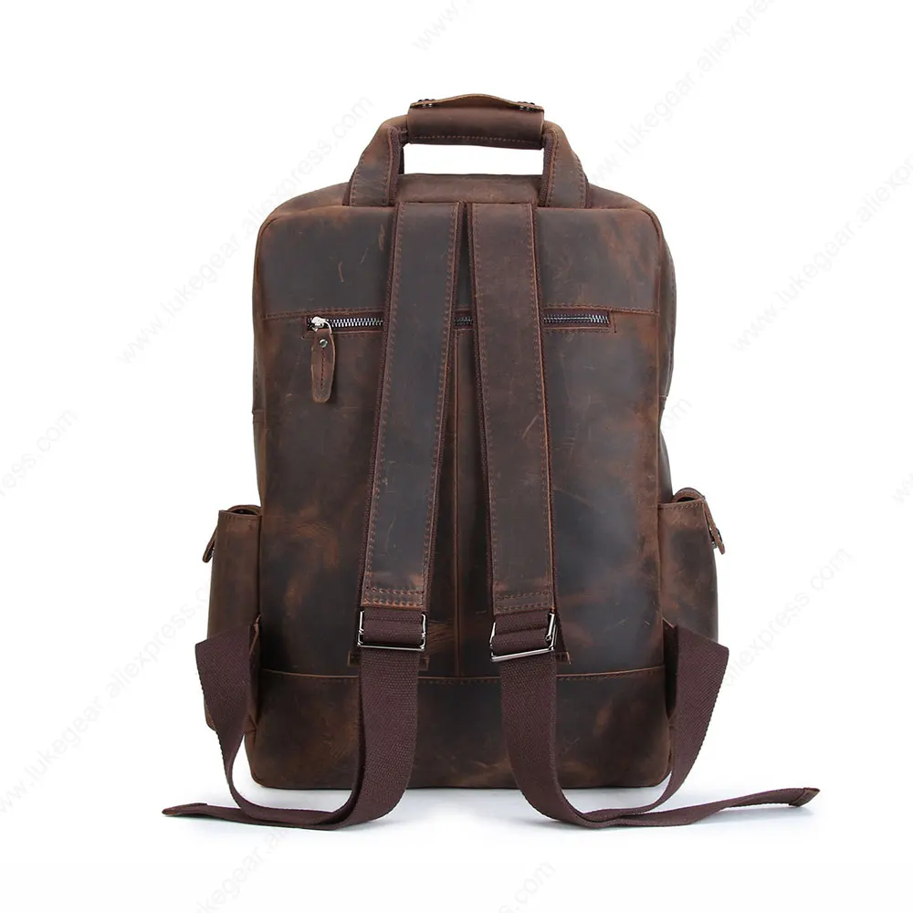 Уличный рюкзак ручной работы из натуральной кожи, сумки из коровьей кожи, ручная работа, большая вместительность, винтажный стиль