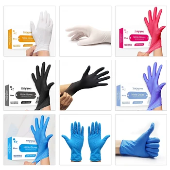 

100PCS/BOX Disposable Gloves Hand Protection Gloves Cleaning Gloves Nitrile POWDER LATEX Free POWDER FREE Non Sterile S/M/L/XL