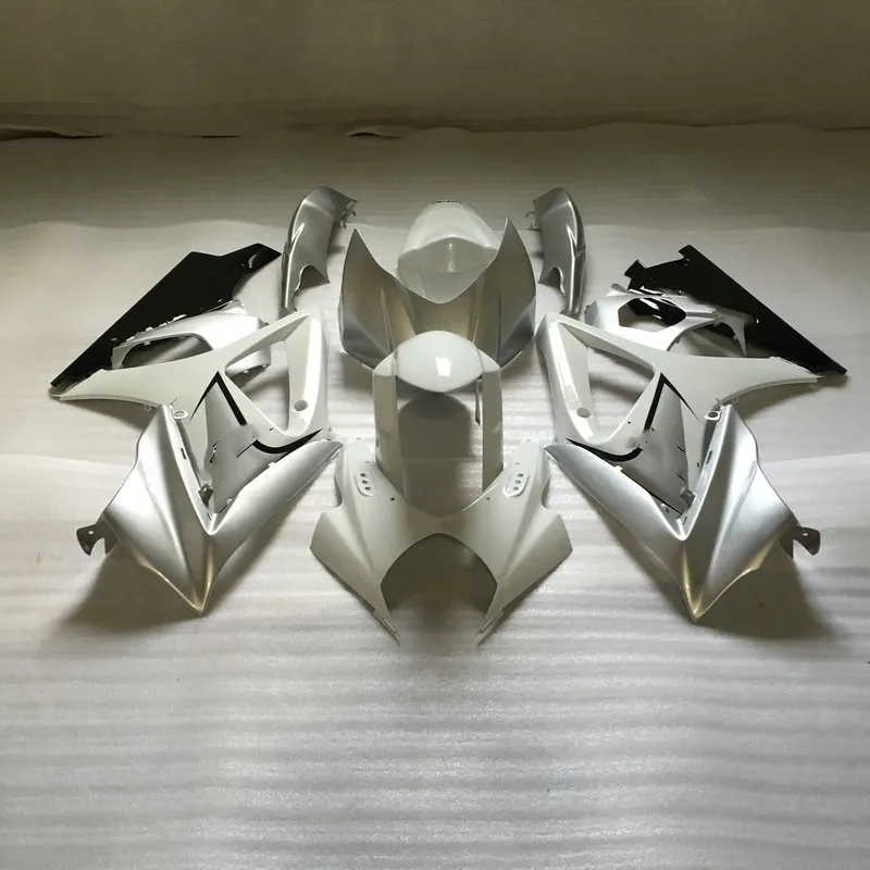 Обтекатель для мотоцикла Кузов GSXR1000 07 08 GSX-R GSXR 1000 K7 2007 2008 Белый Серебряный