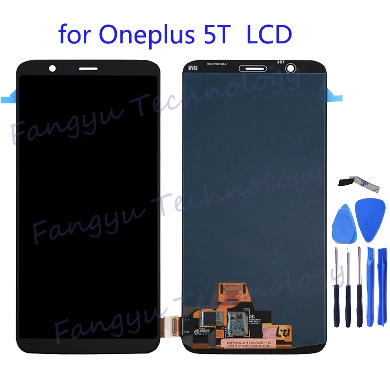 

6.01" for Oneplus 5T A5010 Amoled LCD Monitor Touch Digital Glass for Oneplus 5T LCD display Repair Accessories+ Tool kit