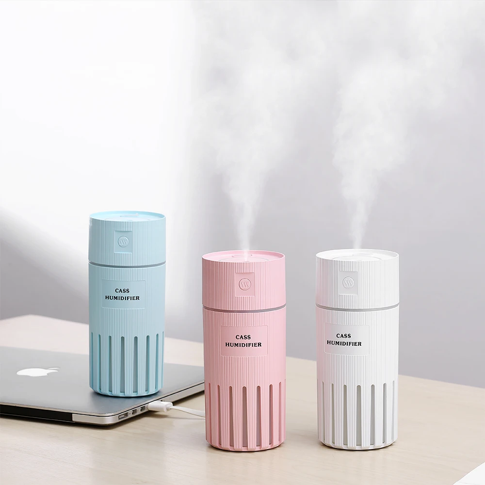 

High Quality 320ML Ultrasonic Air Humidifier Aroma Essential Oil Diffuser for Home Car USB Fogger Mist Maker LED Lamp small fan