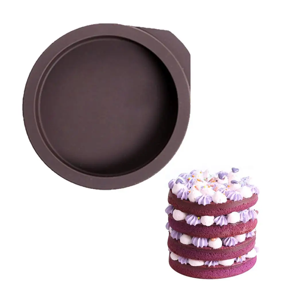 

4/6inch Silicone Mold For Cake Round shape pastry Baking Tools 3D Bread cake form Pizza Pan DIY birthday wedding