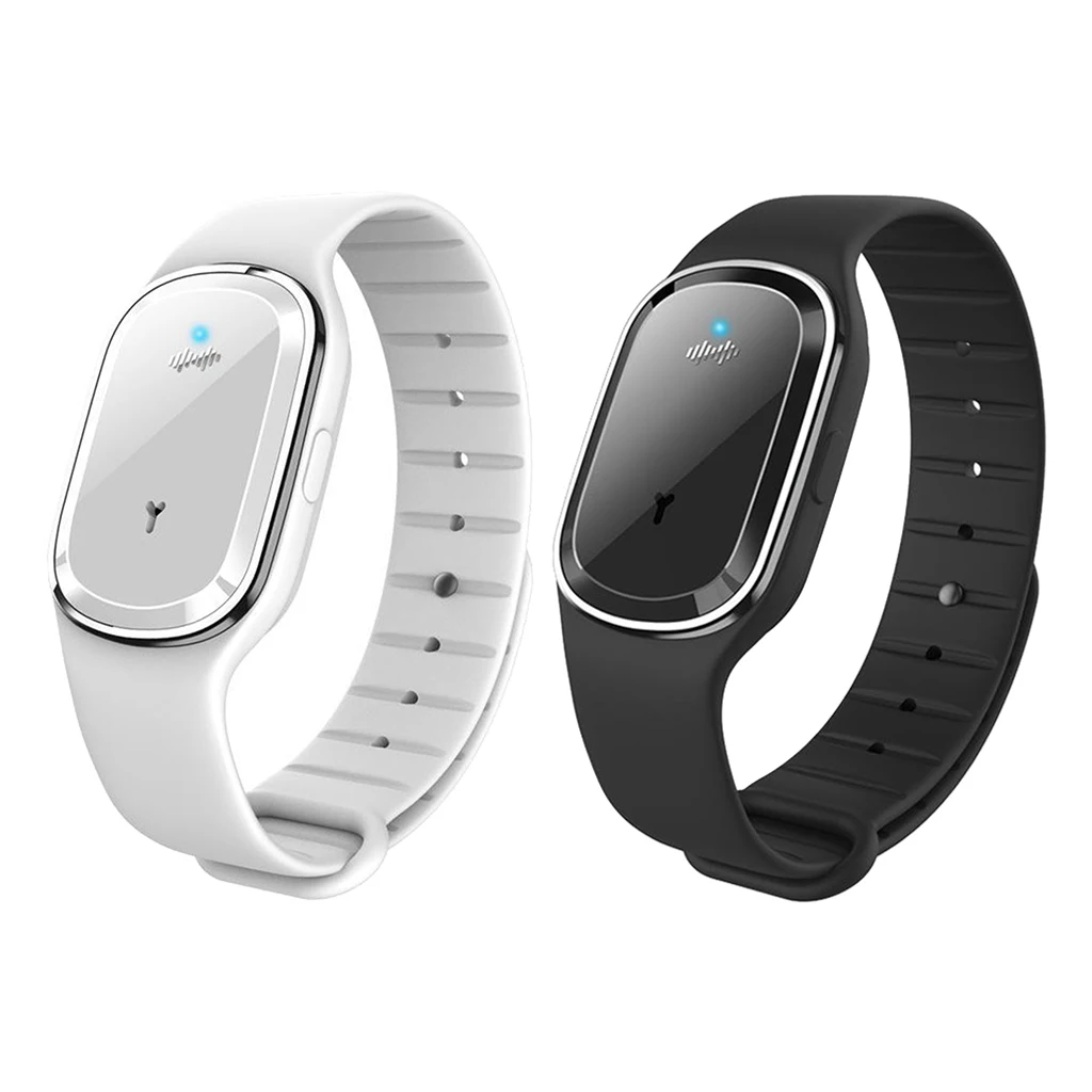 Mini USB Ultrasonic Anti Mosquito Insect Pest Bugs Repellent Wrist Bracelet Band