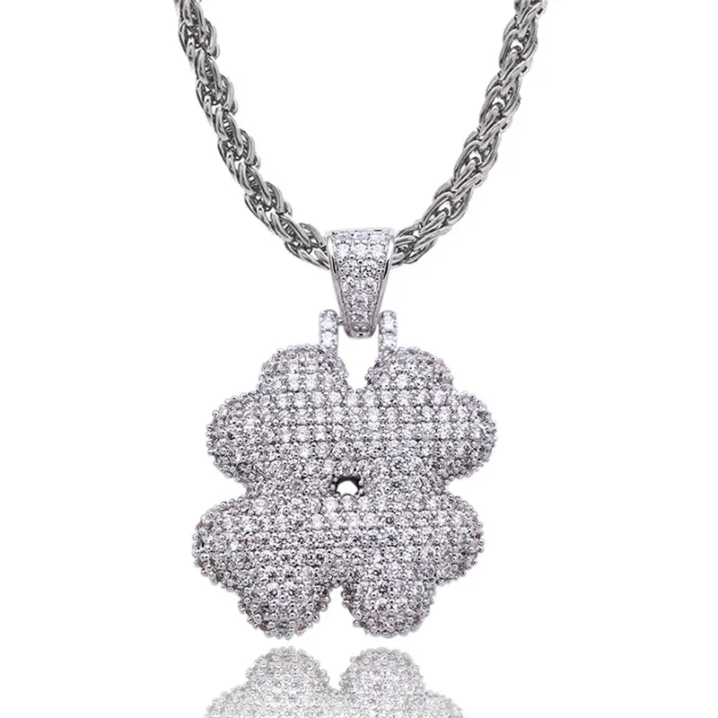 Lureen Iced Out на заказ Bubble&#$ Mark знак доллара подвески ожерелья подвеска кубический цирконий хип-хоп ожерелье подарок для мужчин и женщин