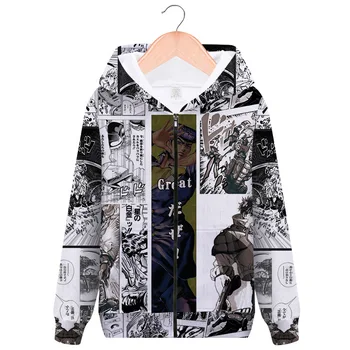 

Japanese Anime Jojo Bizzare Adventure Cosplay Hoodies Sweatshirts coat tops Giorno Giovanna Zipper Hat Jackets Outfit Tops