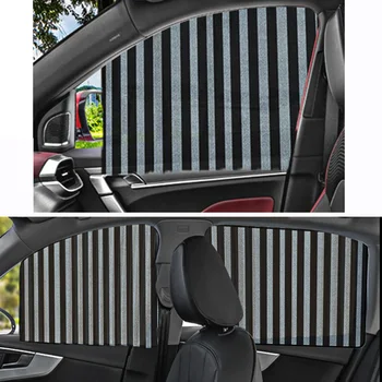 

4pcs Magnetic Car Side Window Back Front Passenger Sun Shade Visor Anti-UV Cover