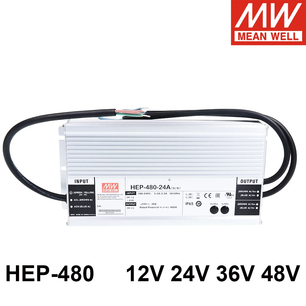 Mean Well 6. 6 12 в 24 48 480 Вт одиночный источник питания с функцией PFC для жестких условий