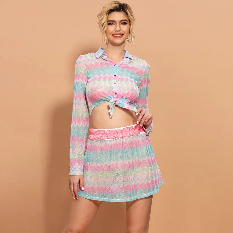 Top Quality Women Suits Dress Elegant Long SLeeve Fashion Two Pieces Set Sexy Celebrity Party Dresses | Женская одежда