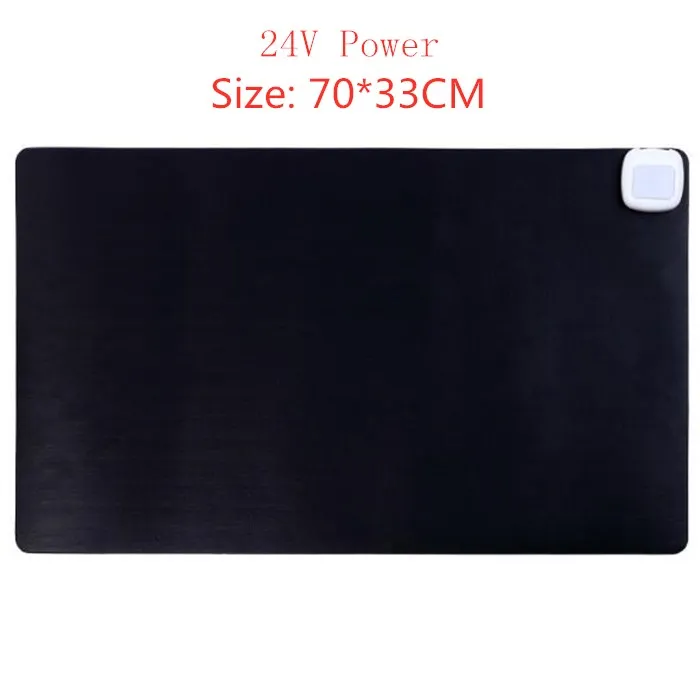 Полиуретановый Противоскользящий коврик для мыши с подогревом супер водонепроницаемый фиксирующий край большой размер коврик для стола компьютера ноутбука высокое качество подарок для зимы - Цвет: 70X33 Black