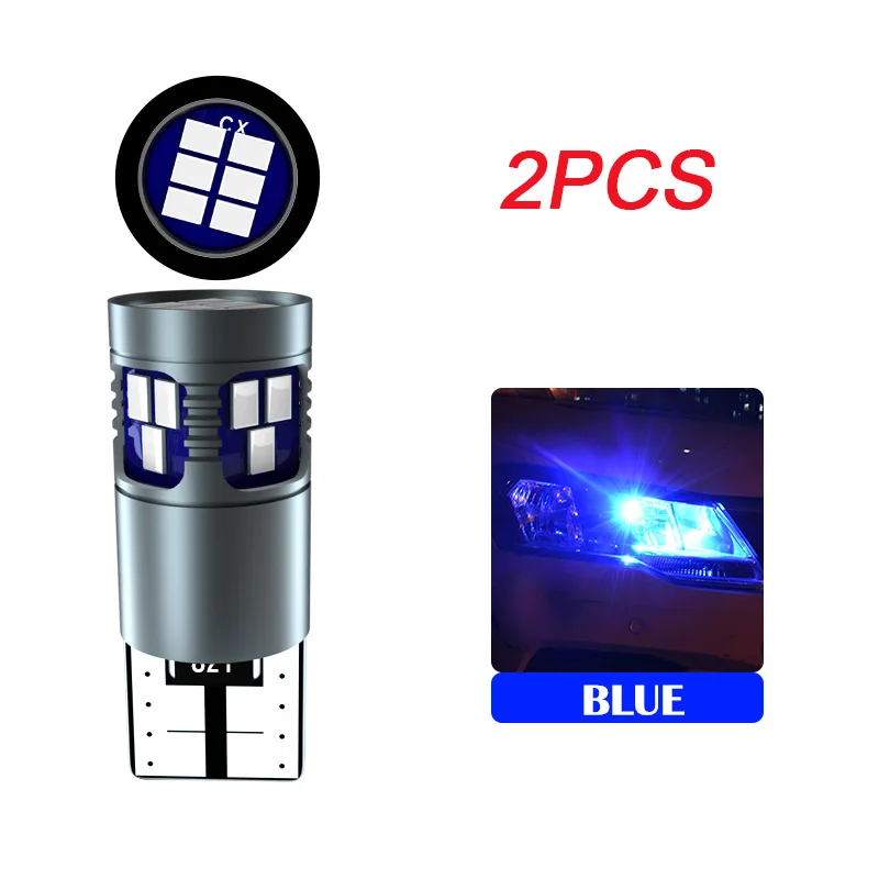2 шт. W5W T10 светодиодный очистки автомобиля парковка светильник для Форд Фиеста Фокус 2 3 Mondeo Mk2 Mk3 Mk4 F-150 Galaxy 194 с can-bus светильник s лампы - Испускаемый цвет: Ice Blue