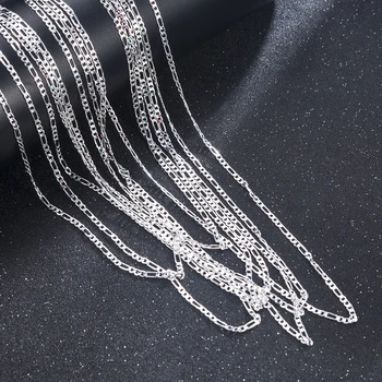 

2020 NEW Plated 16-30 inch 2MM Chain Fashion Men Necklace Choose Length Jewelry DIY Manual Making Jewelry Accessories