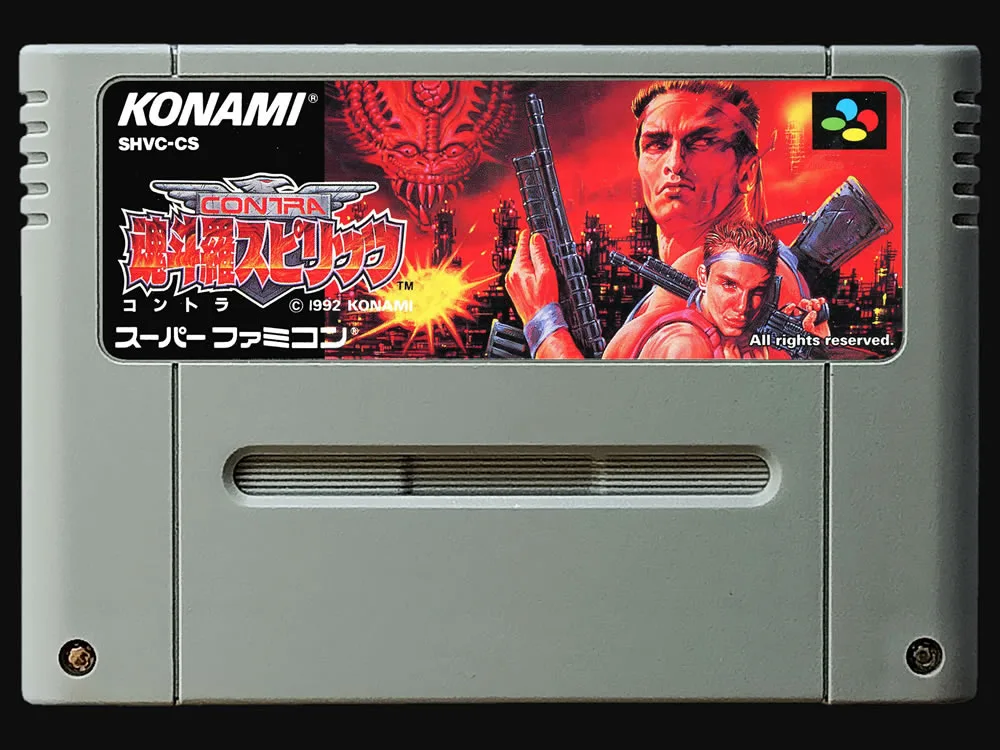 16 бит игры* Contra spirtes(Япония NTSC Версия