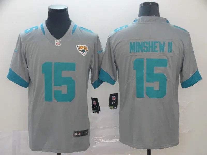 Мужская футболка Jacksonville#15 Jaguars Gardner Minshew II