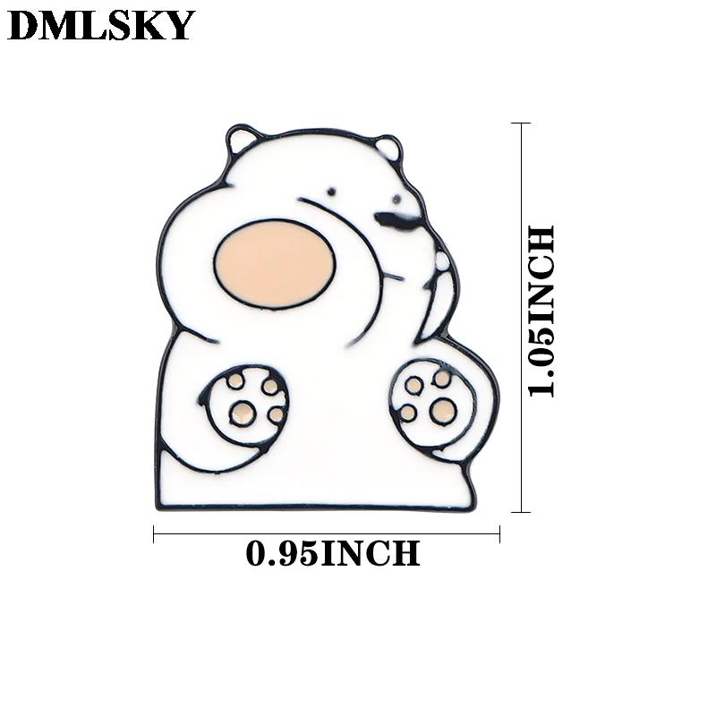 DMLSKY, Мы Голые Медведи, металлические булавки, брошь, милый мультфильм, значок, искусство, ювелирные изделия, женская рубашка, куртка, аксессуары, подарки для детей M4033