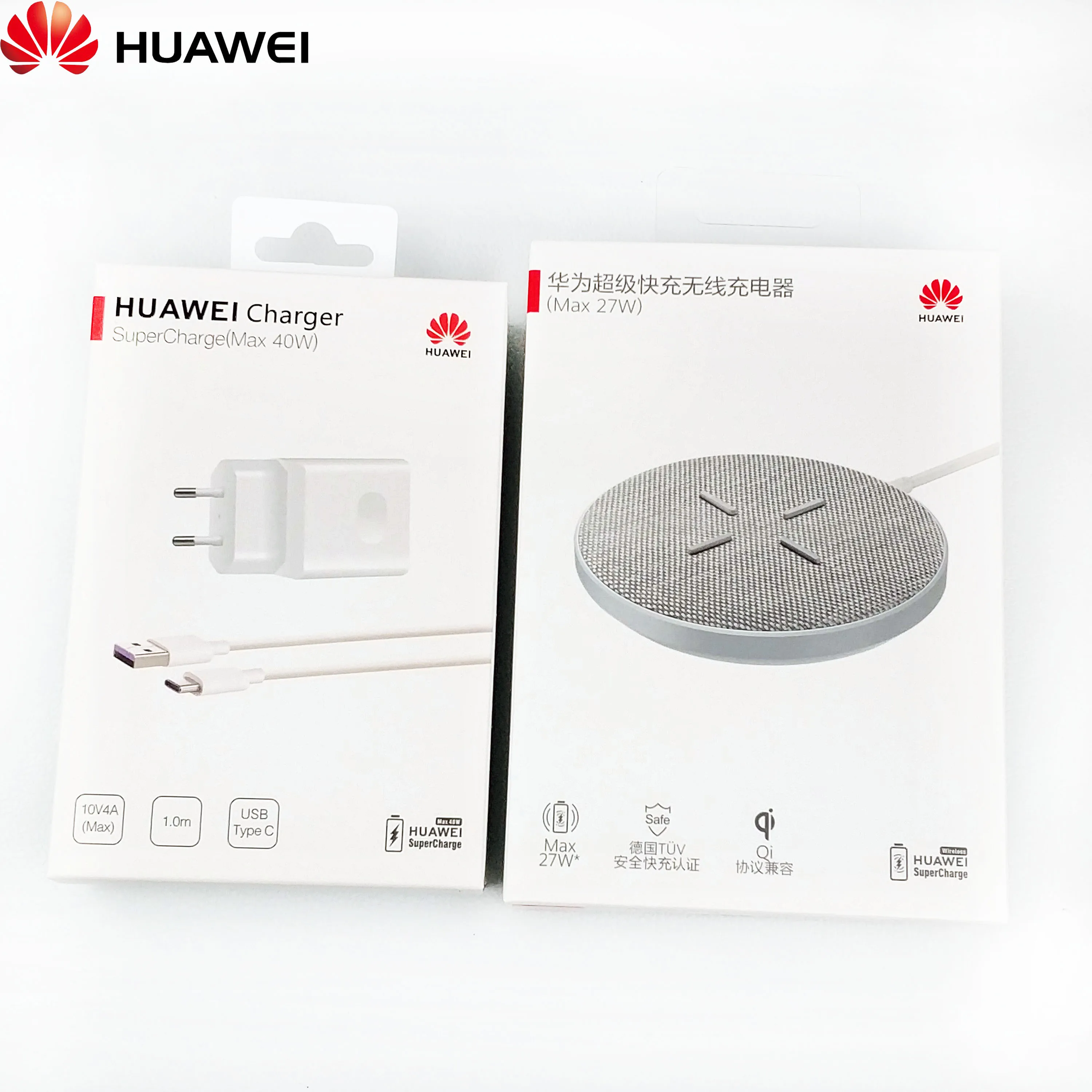 

Huawei 27W wireless Charger original Mate30 Pro 30 20 pro P30 Pro P30 Mobilephone 40W SuperCharge usb-C Travel EU Charge adapter