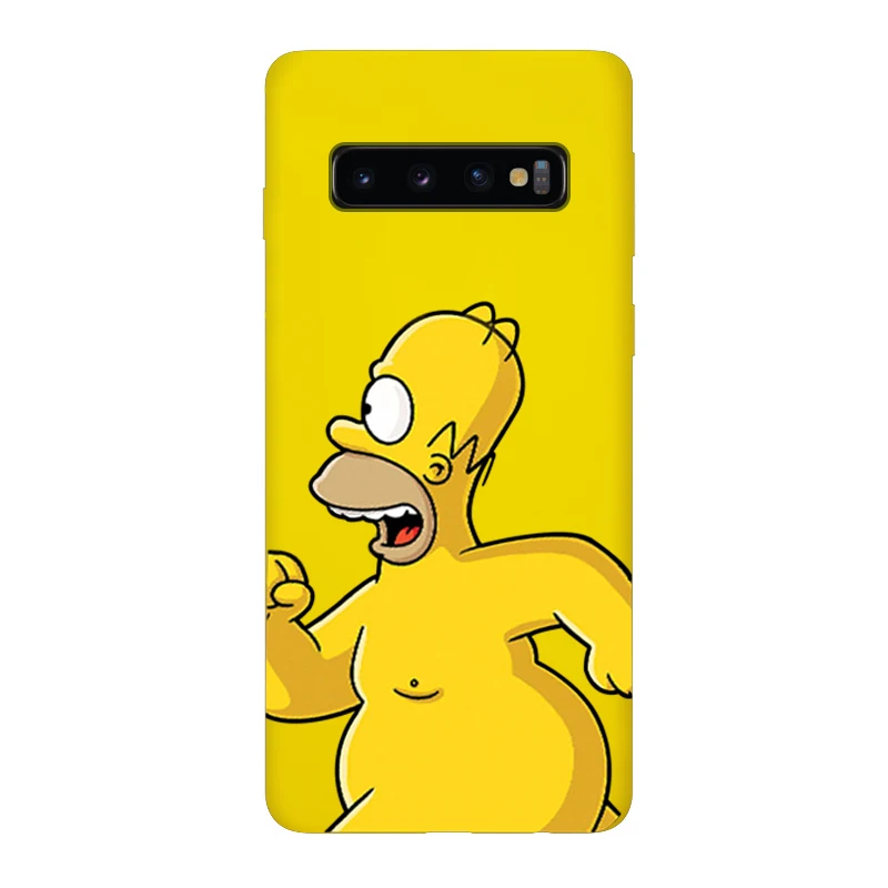 Забавный чехол для samsung Galaxy S10 S10E S9 S8 S7 S6 Plus Lite edge, силиконовый чехол для телефона, мягкий чехол Homer J. Simpson - Цвет: Color 11