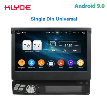 

Klyde Universal Android Single Din 7'' Touch retractable Screen DSP Car DVD Radio Video Stereo GPS Navigation Multimedia Player