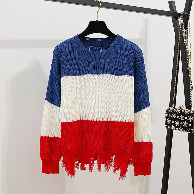 Blue Sweater Trytree осенне-зимний комплект из двух предметов Повседневный Вязанный свитер+ юбка шнурок Модный комплект для офисной леди 2 шт. Se - Цвет: Blue Sweater
