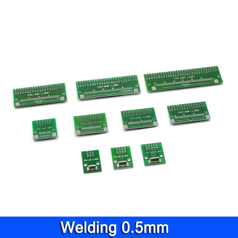 FPC/FFC flat cable transfer plate directly inserted 0.5MM 1MM spacing wire connector terminals wire connector electrical connectors electrical connector cable connector 6P/8P/10P/20P/30P/40P/60P