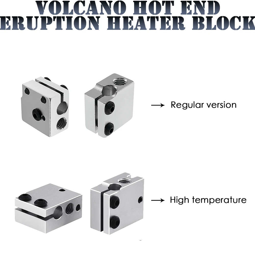Volcano hot end eruption heater block 1.75 3mm Filament V5 V6 Extruder J-head Aluminium Heater for Sidewinder X1 | Компьютеры и офис