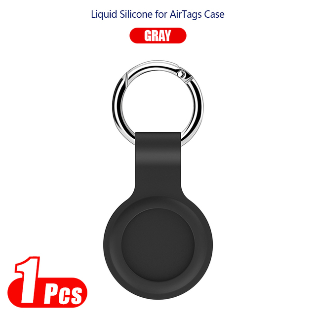 Apple Airtags Liquid Silicone Protective Sleeve Case for Apple Locator Protection Case Location Tracker With Key Buckle