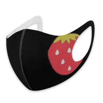 

Strawberry print The stylish windproof and dustproof mask can clean the dustproof external shielding cloth.