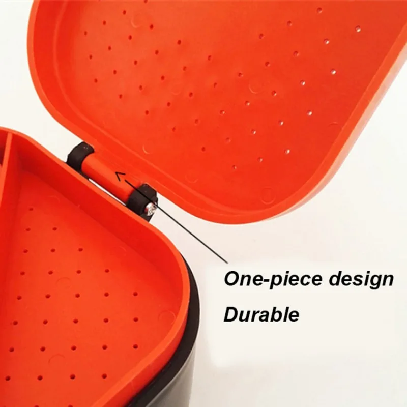 

Fishing Tackle Box Multifunctional 2 Compartment Breathable Bait Organization Case For Lure Earthworms Worms
