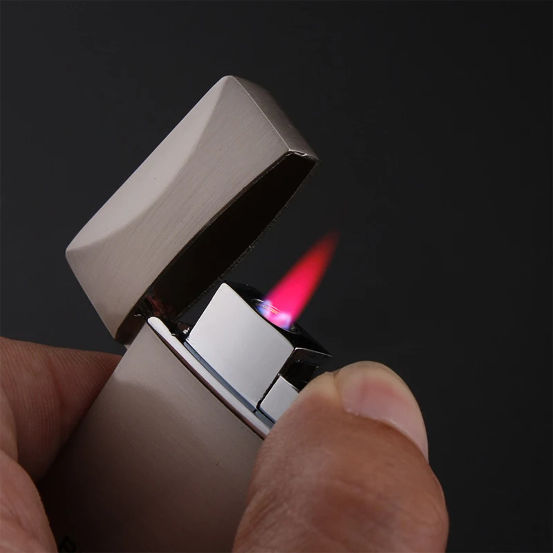 

1300 C Windproof Metal Ultra-Thin Lighter Torch Turbo Long Stripe Jet Straight Fire Gas Butane Welding Cigarettes Lighters