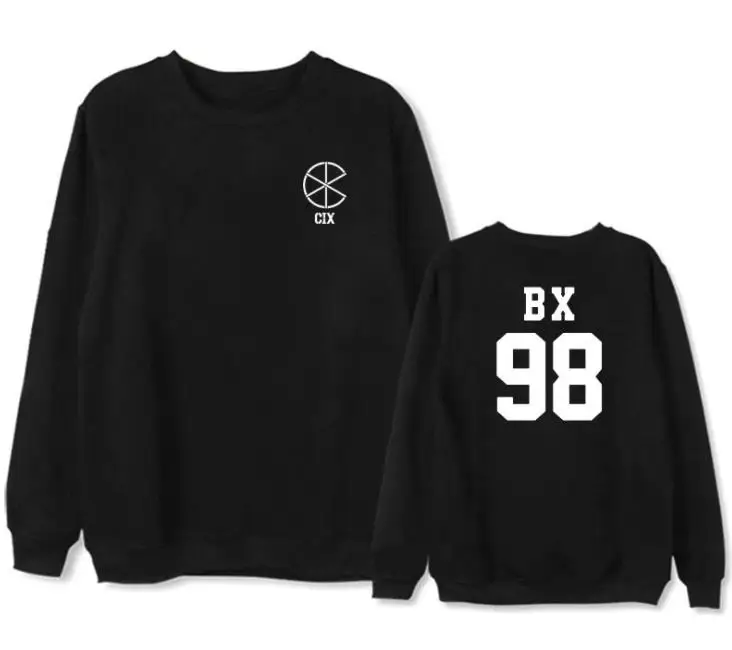 Новое поступление kpop cix с именами членов группы пуловер с рисунком свободные толстовки унисекс весна осень тонкие k-поп свитшоты