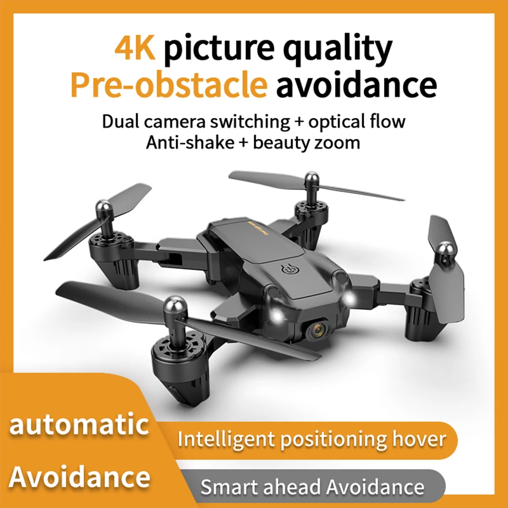 2021 New S27 Drone with Wide Angle HD 4K 1080P 360°Camera Height Hold RC Brushless Motor Foldable Quadcopter Distance 1200M | Электроника