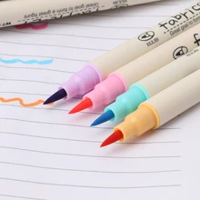 10 цветов акварельный маркер мягкая каллиграфическая кисть Эскиз Рисование Живопись 634B