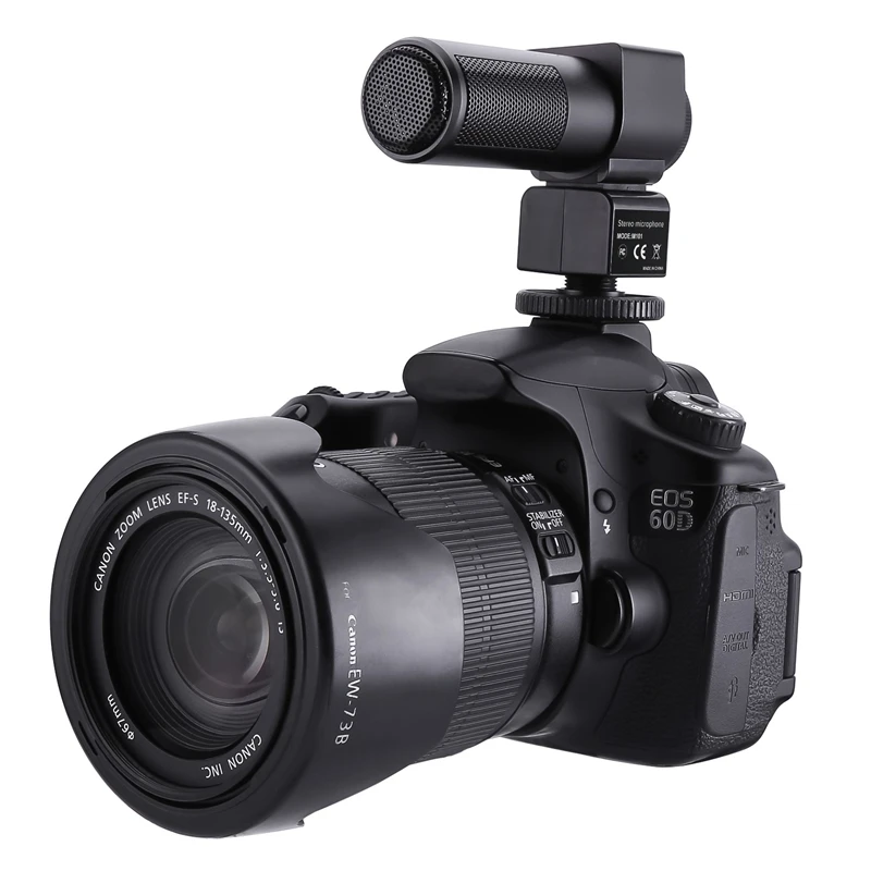 Видео микрофон, камера интервью микрофон для-Nikon Canon Dslr камера цифровая видеокамера(нужен интерфейс 3,5 мм