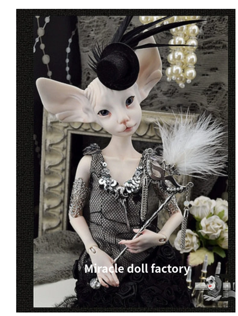BJD кукла 1/-голова кошки человекообразная шарнирная кукла свободные глаза