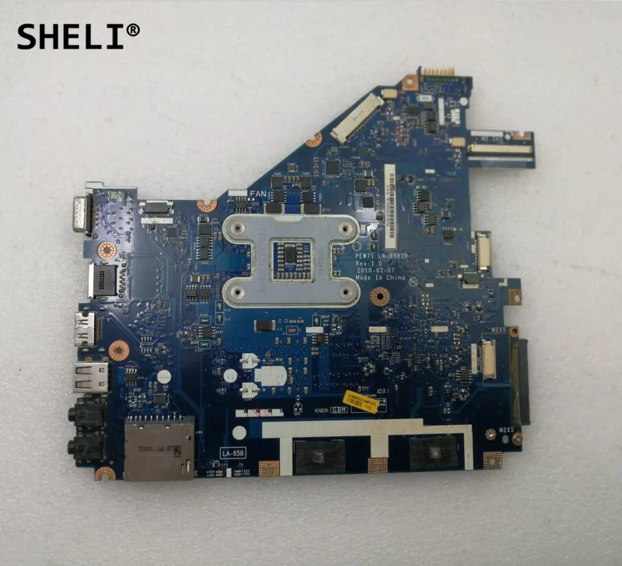 SHELI для Acer 5742 5742G интегрированная материнская плата MBR4L02001 LA 6582P|Материнские платы|