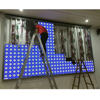 شراءلتقوم بها بنفسك LED شاشة عرض الحائط 30 قطعة P2.5 داخلي 320x160 مللي متر وحدة 5 قطعة استقبال بطاقة HD-A3 تحكم 4 قطعة 300 واط امدادات الطاقة