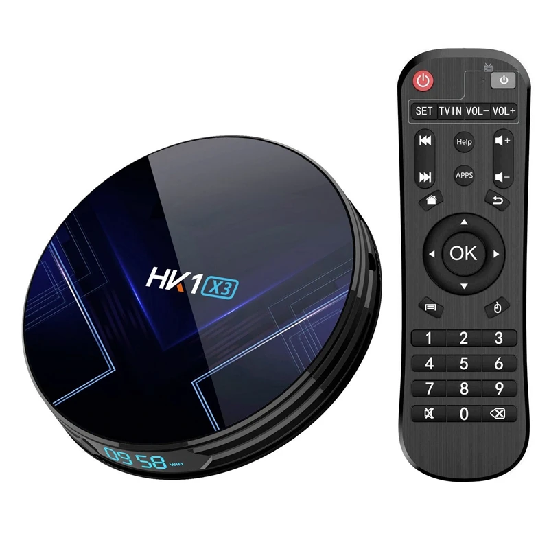 Эфвк HK1 X3 Android 9 0 S905X3 Смарт ТВ коробка 4 Гб DDR3 64 2 г 5G Wi-Fi | Электроника