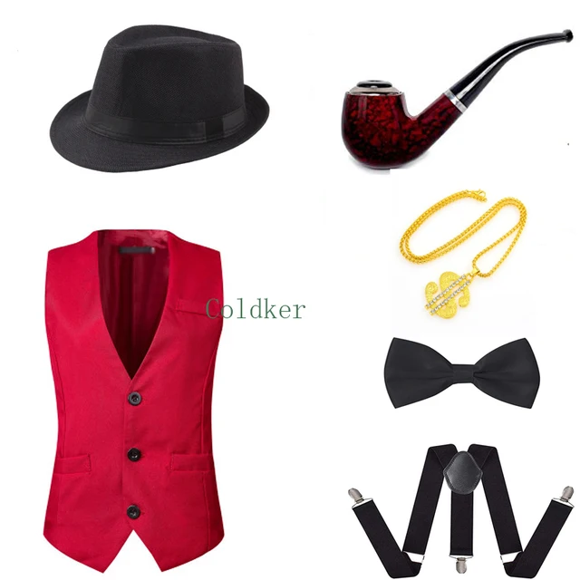 Set Aksesori Kostum Gangster Gatsby 