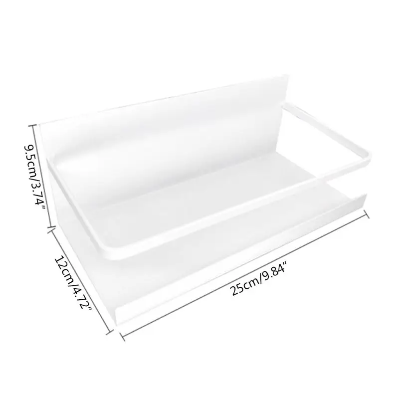 Кухонный рефрижератор шкаф для хранения Магнитный Многофункциональный дырокол- боковая полка для ванной комнаты Органайзер 2 цвета стойка для специй