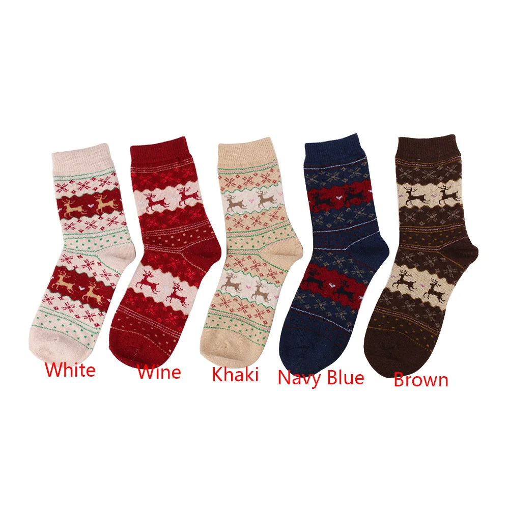 EIE/зимние женские носки, подарок на Рождество, модные зимние милые шерстяные носки, сумасшедшие носки, женские теплые носки с животными, горячая Распродажа