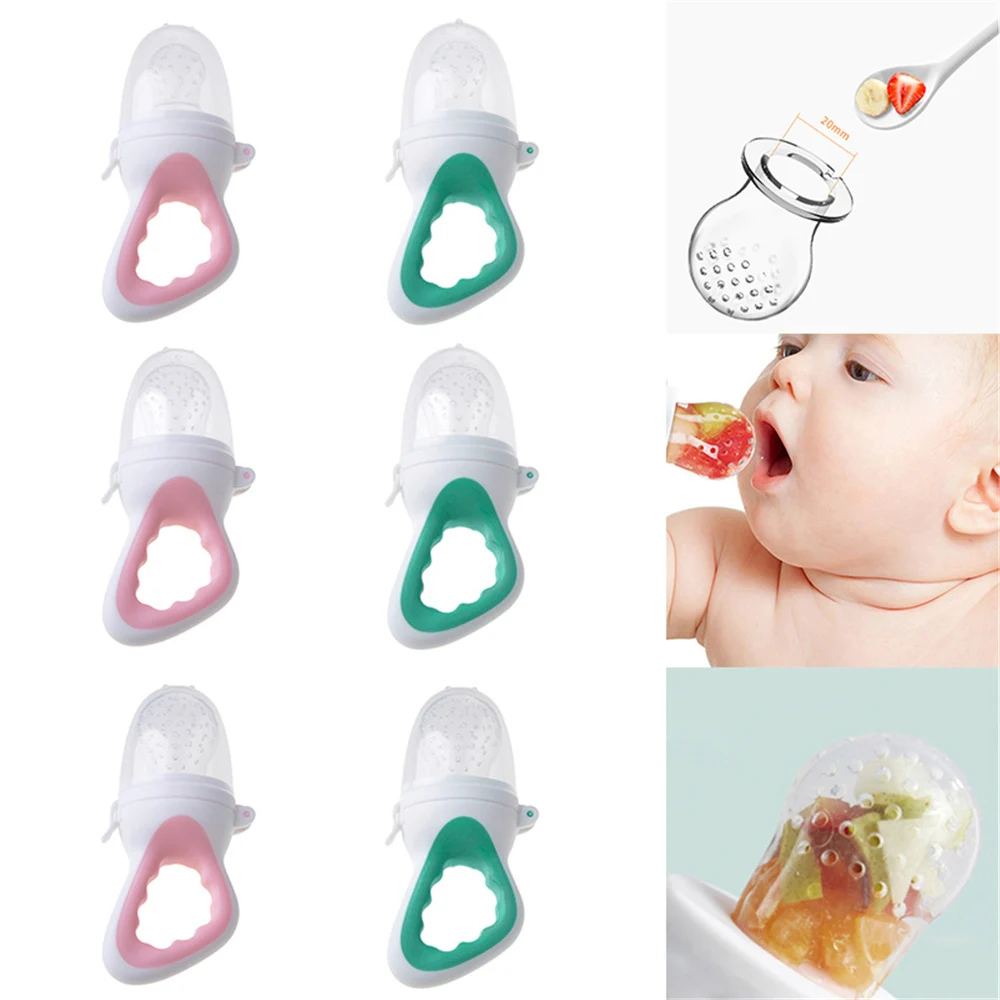

Silicone pacifier teething toy baby fruit feeder pacifier 1pc portable