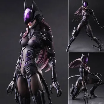 

Play Arts Change PA Change Nomura Zhe Batman Cat Girl Movable Garage Kit Model Desktop Small Ornaments