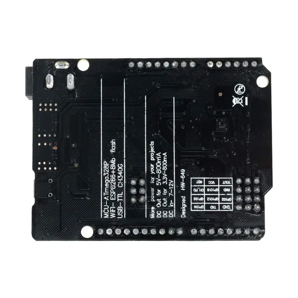 Для UNO R3 ATmega328P WiFi ESP8266 32Mb USB-TTL памяти CH340G Плата расширения для Arduino UNO NodeMCU WeMos D1 R2
