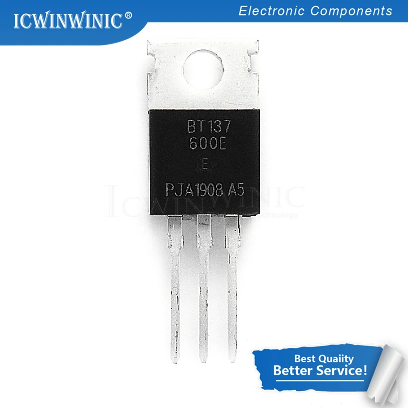 10 шт BT137-600E BT137-600 TO220-220 BT137 симисторов чувствительные ворота 8A/600V новый