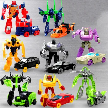 

Transformation Deformation Robot Yellow Car Compatible Model Building Kid"s Block Hobbies Car Model early education Kid's Toy