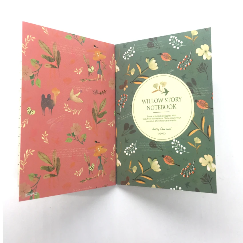 

40pcs/lot New Floral Series Flower and Bird Color Mini notebook Diary notebook DIY diary pocket book