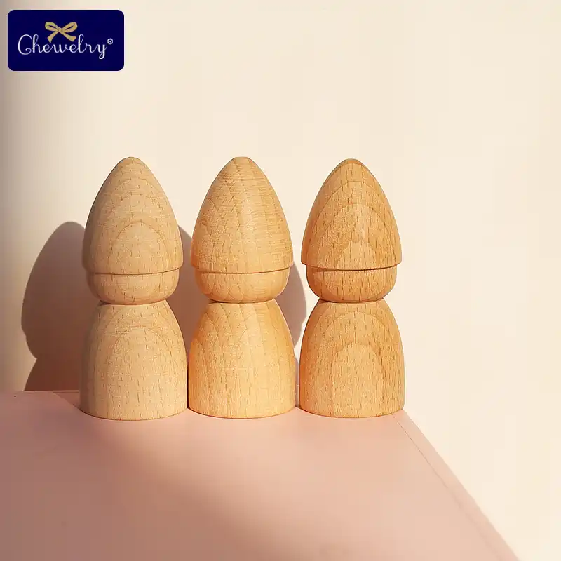 muñecos madera montessori