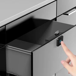 Cerradura electrónica inteligente para cajón, cerradura de almacenamiento con huella dactilar, para puerta de armario, muebles
