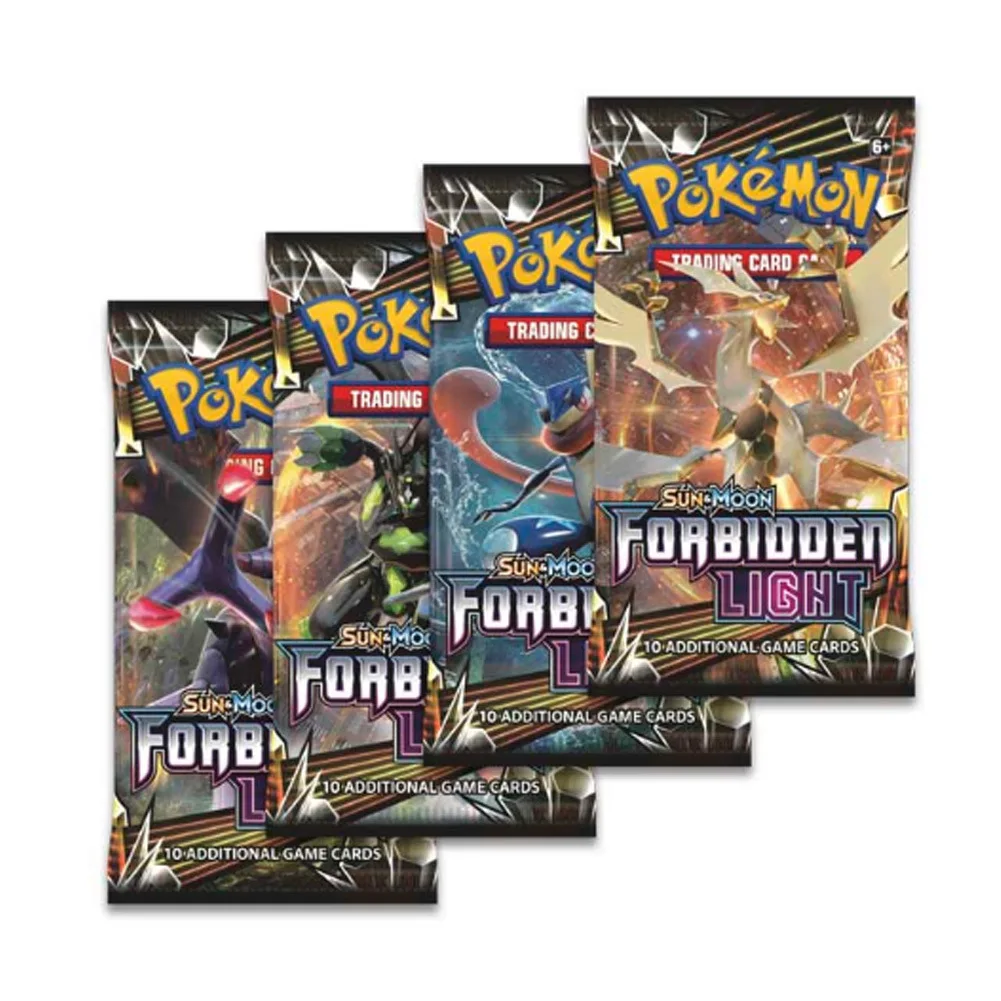 364 шт. карта Pokemon TCG: Sun & Moon Forbidden Light Booster герметичная коробка Коллекционная торговая карта покемона Набор детских игрушек