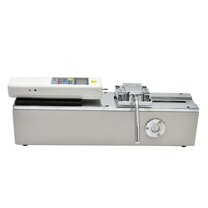 

1PC Manual Horizontal Test Dtand Force Gauge Test Stand HPH 500N Load,Effective Travel 150mm, Digital Display Pull Rally+Fixture