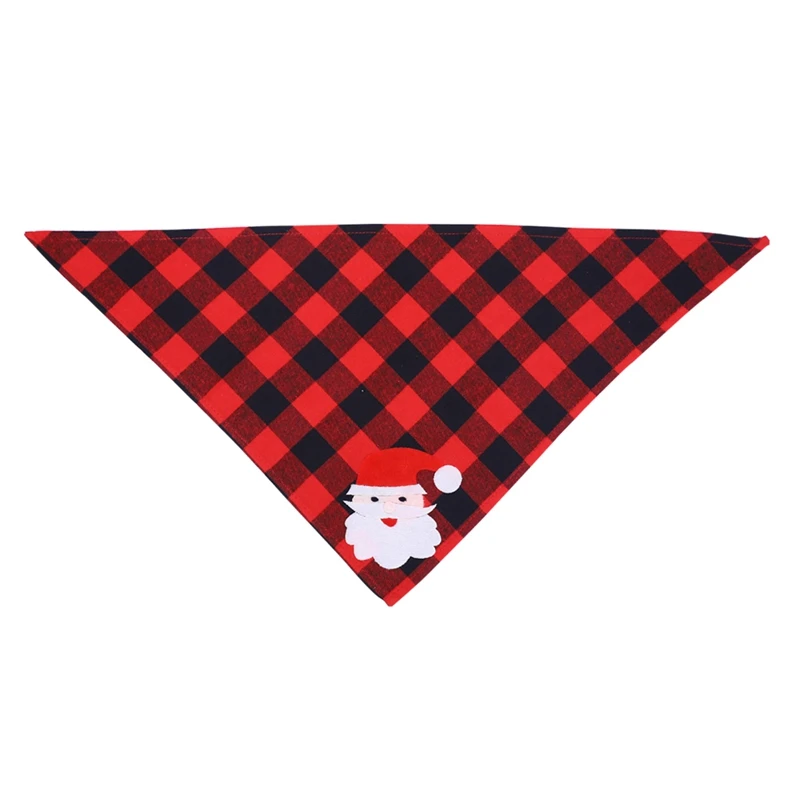 New Hot Christmas Pet Dog Bandana Elk Printed Pet Washable Decoration Scarf Handkerchiefs Bibs Pet Accessories